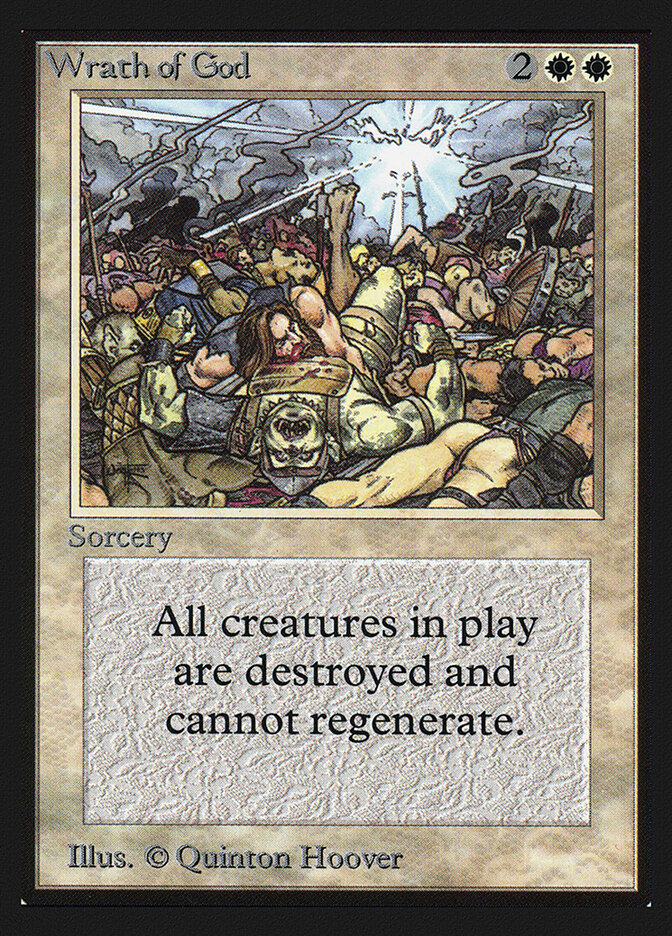 Wrath of God card front