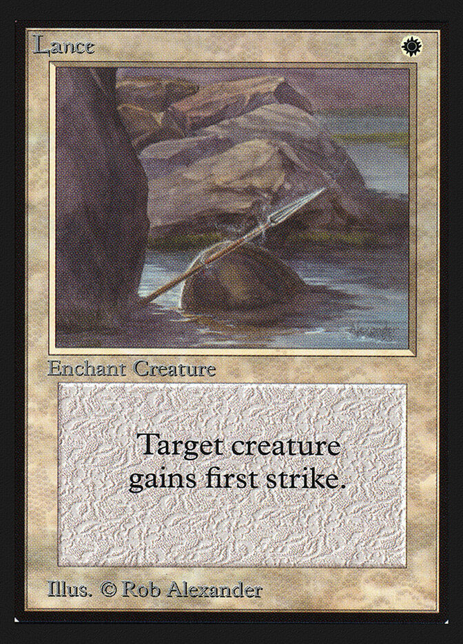 Lance card front
