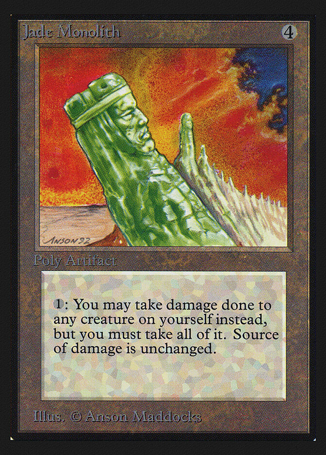 Jade Monolith card front