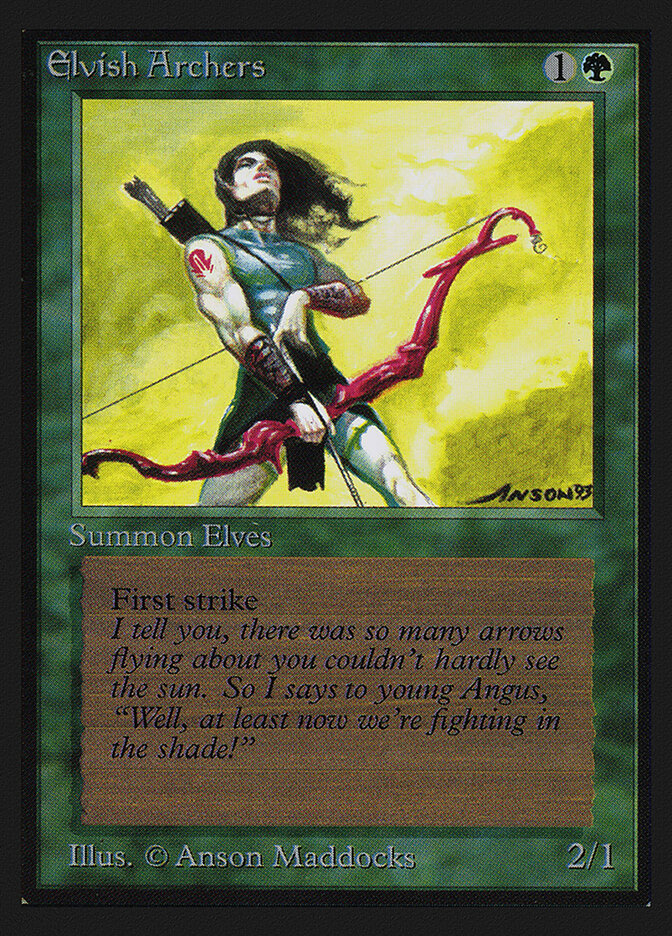 Elvish Archers card front
