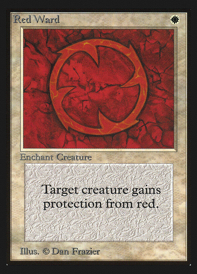 Red Ward card front