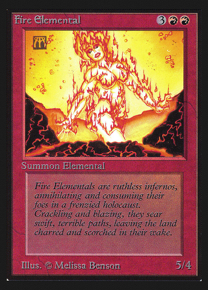Fire Elemental card front