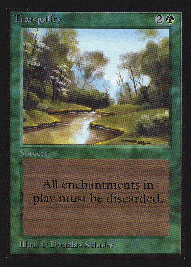 Tranquility card front