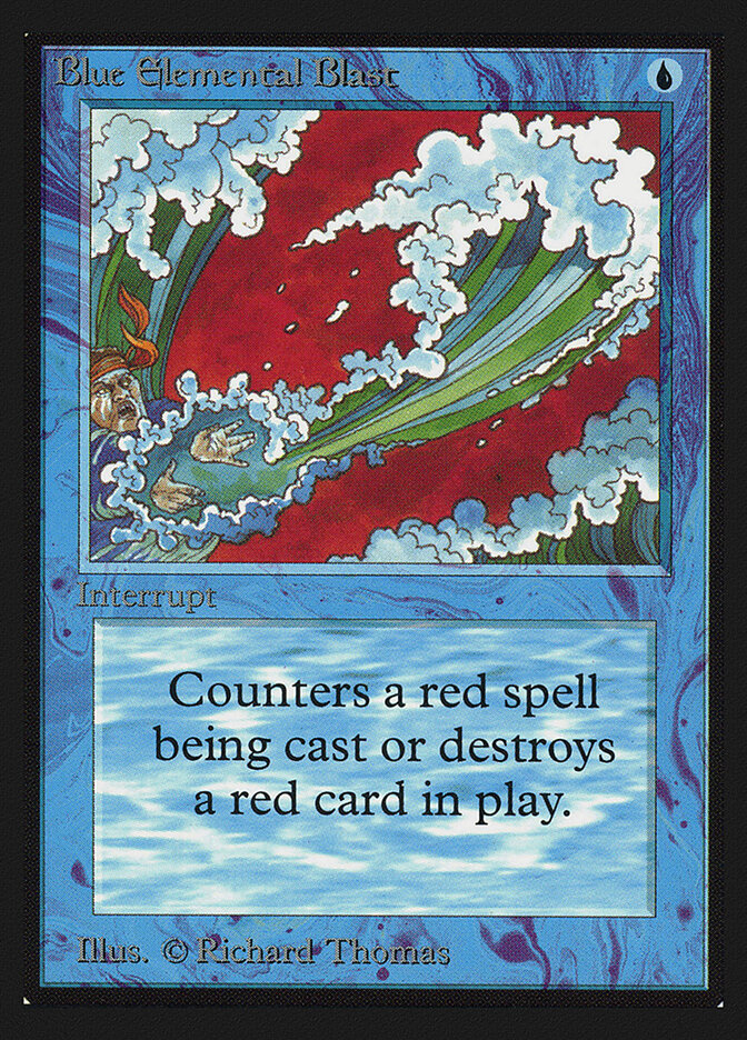 Blue Elemental Blast card front
