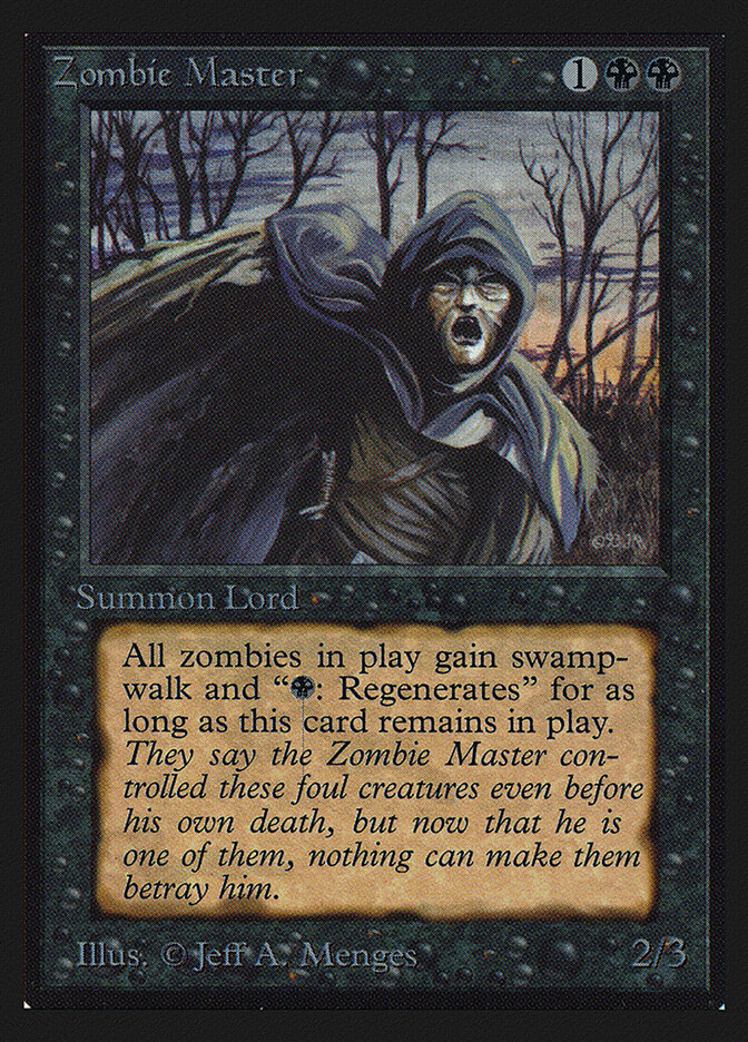 Zombie Master card front