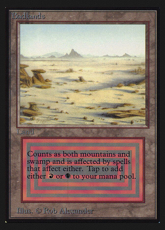 Badlands card front