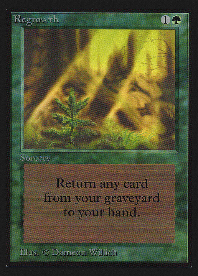 Regrowth card front