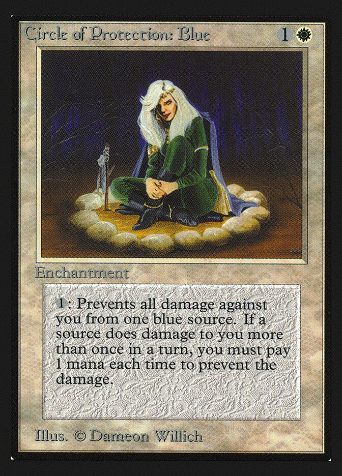Circle of Protection: Blue card front