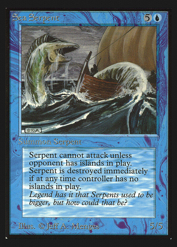 Sea Serpent card front