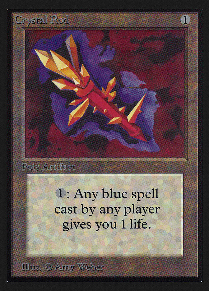 Crystal Rod card front