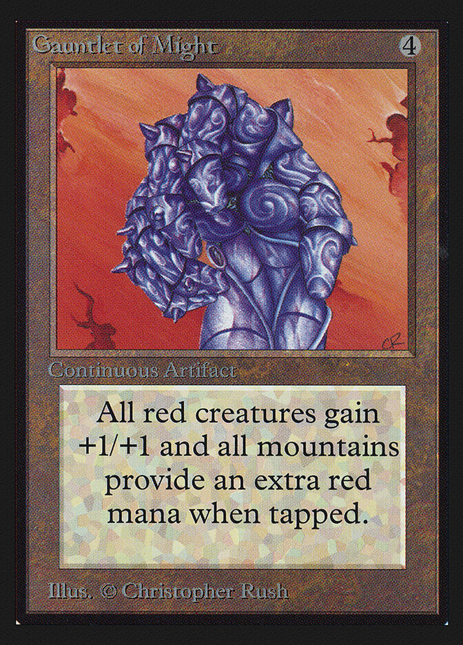 Gauntlet of Might card front