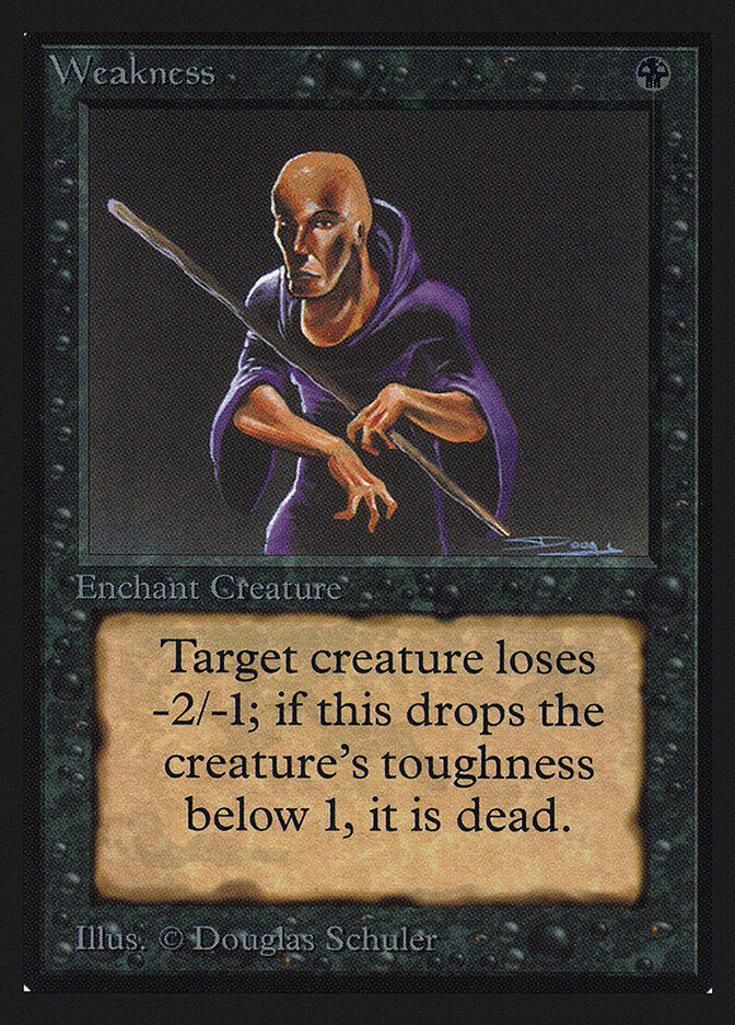 Weakness card front