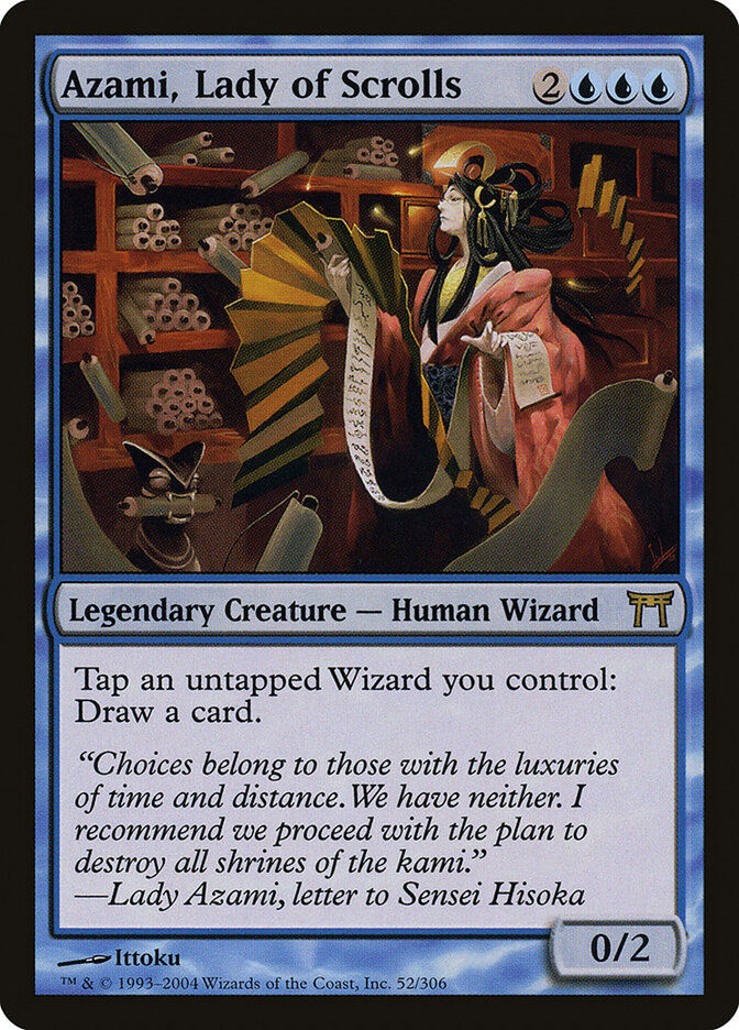 Azami, Lady of Scrolls card front