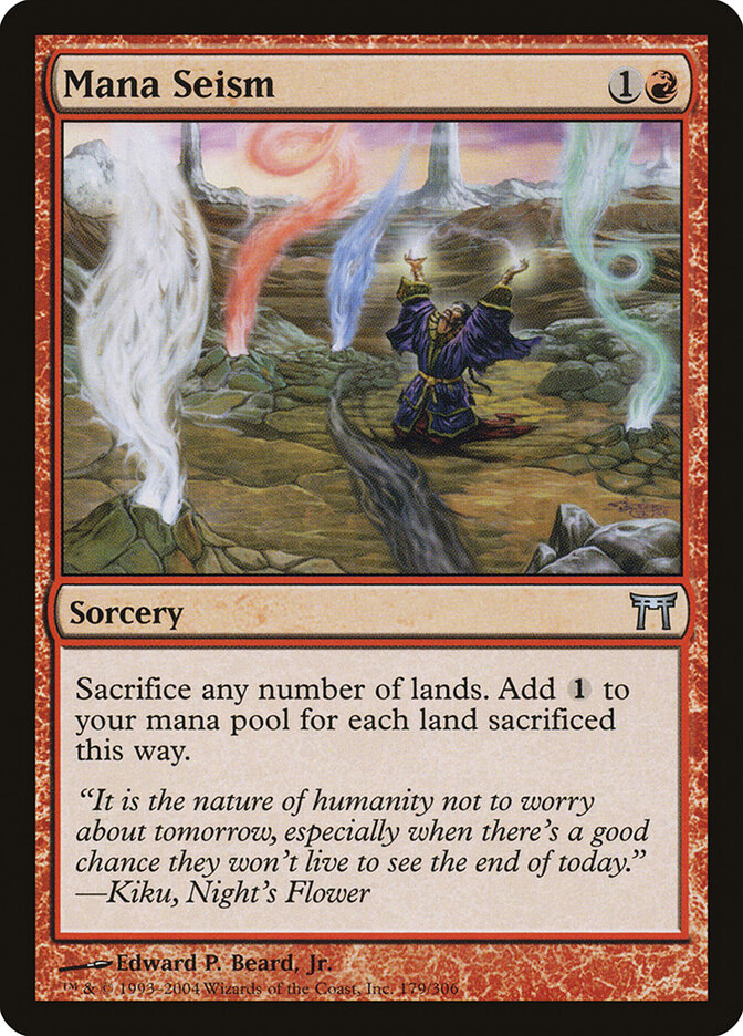 Mana Seism card front