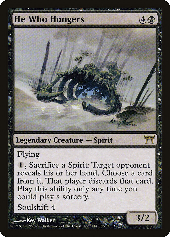 He Who Hungers card front