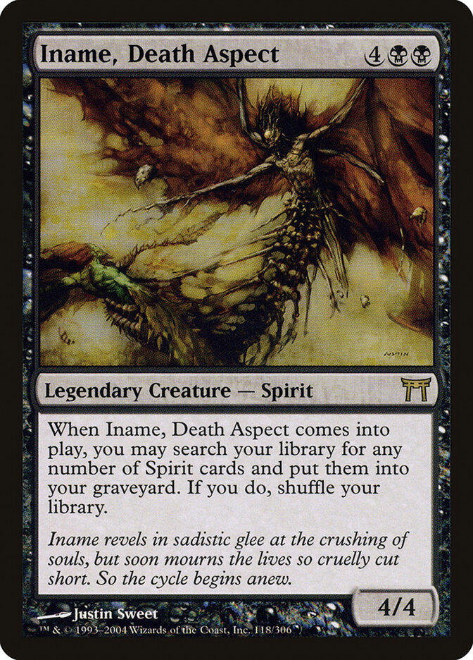 Iname, Death Aspect card front