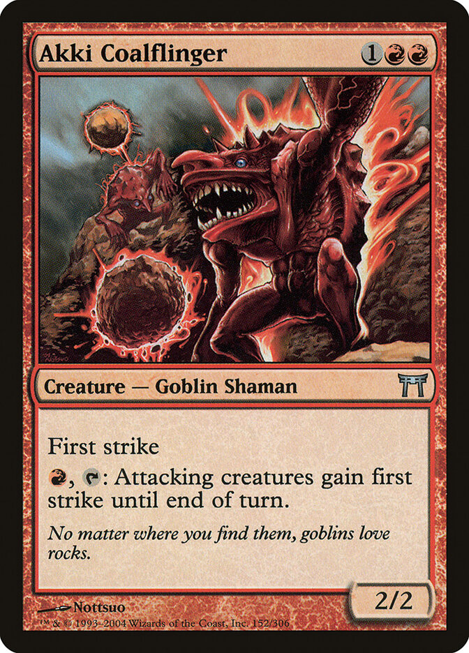 Akki Coalflinger card front