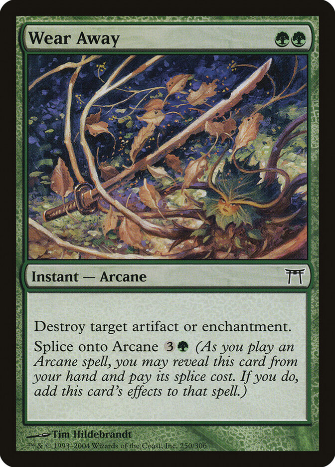 Wear Away card front