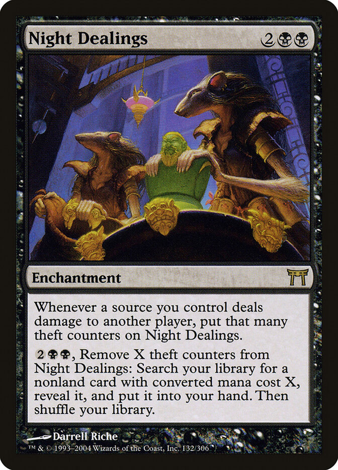 Night Dealings card front