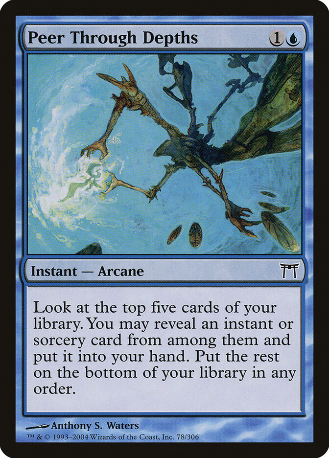 Peer Through Depths card front