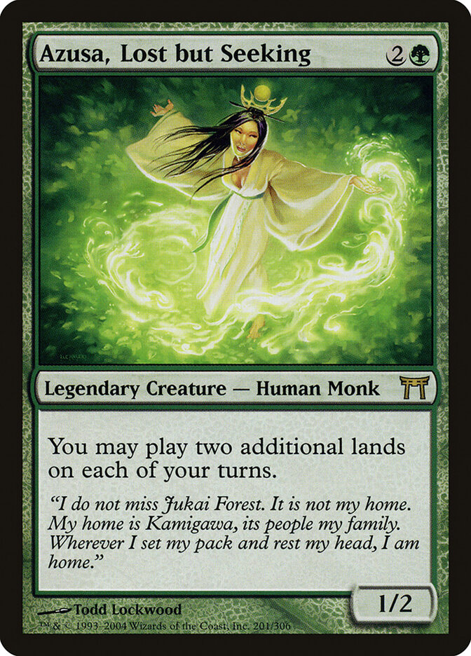 Azusa, Lost but Seeking card front