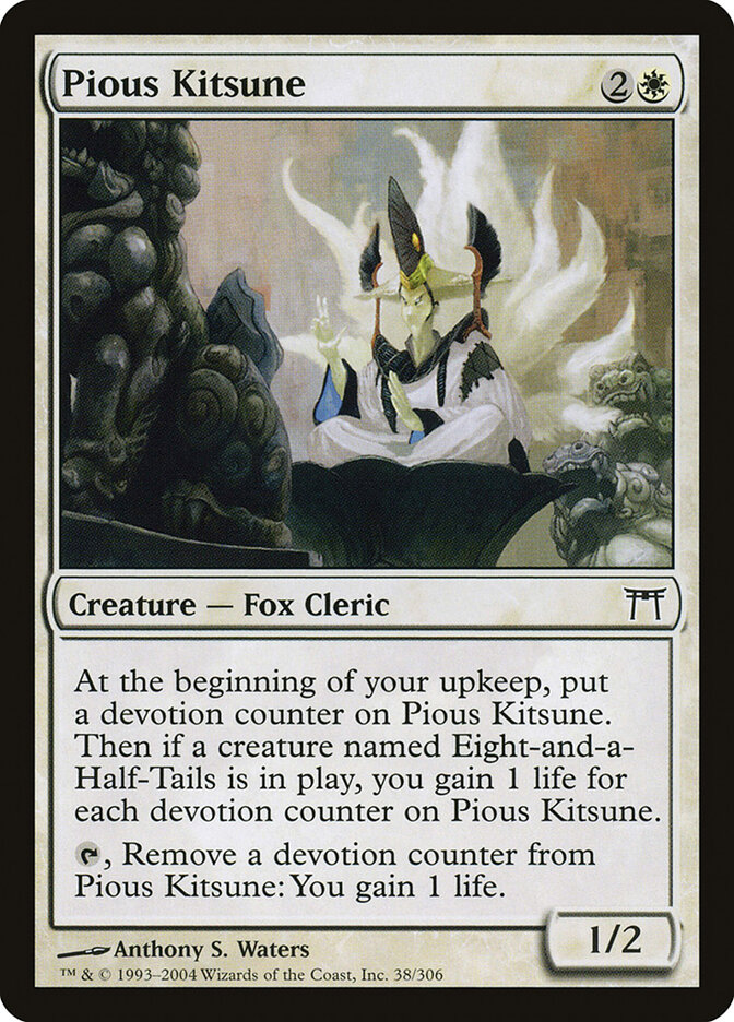 Pious Kitsune card front