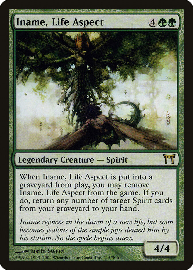 Iname, Life Aspect card front