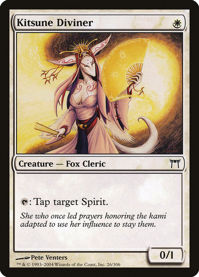 Kitsune Diviner card front