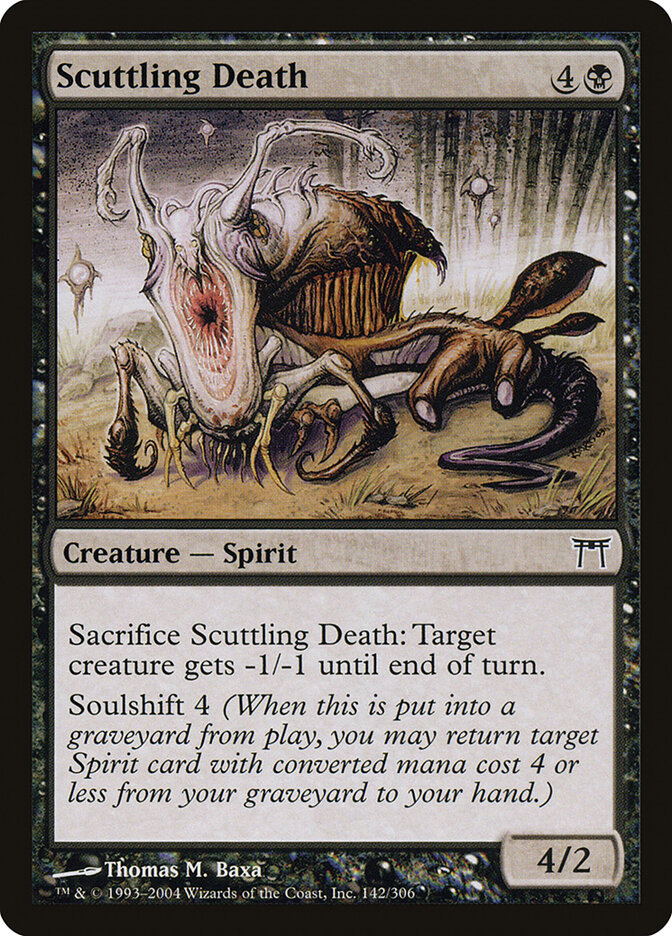 Scuttling Death card front