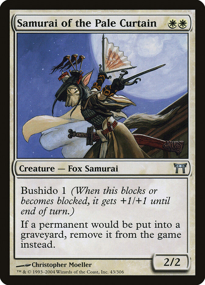 Samurai of the Pale Curtain card front