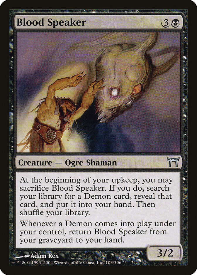 Blood Speaker card front
