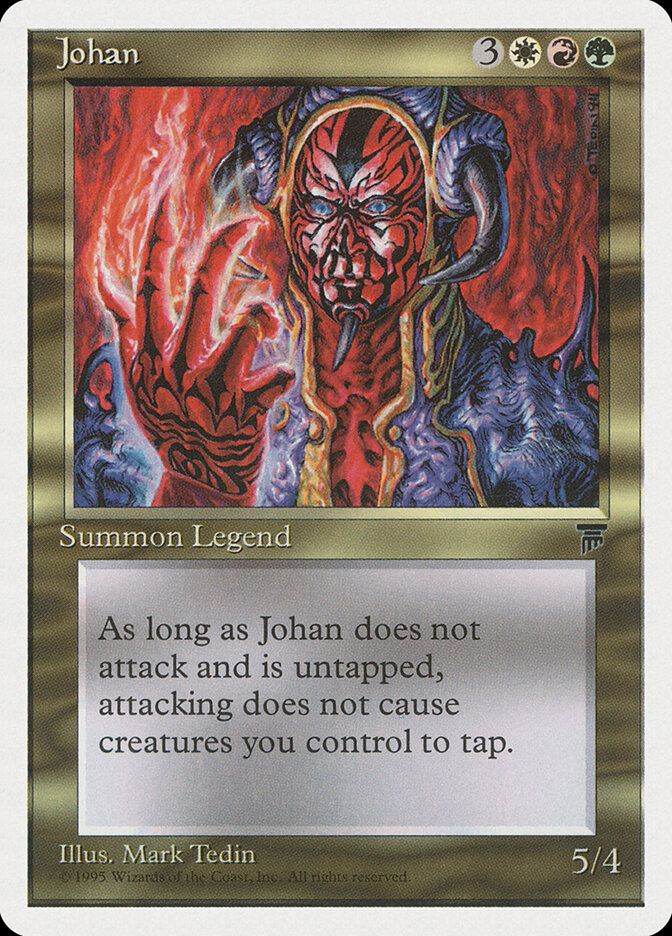Johan card front