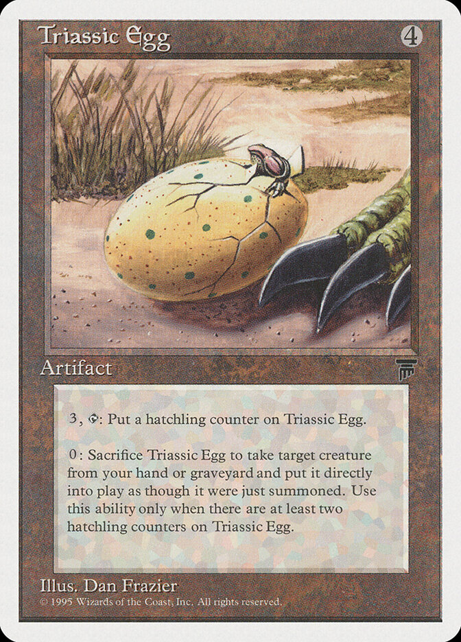 Triassic Egg card front