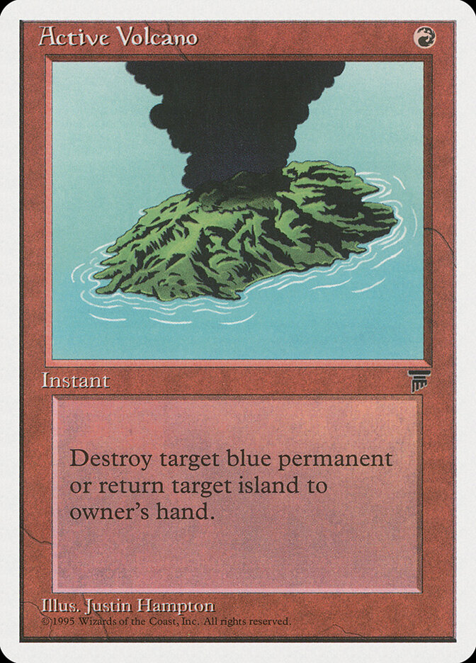 Active Volcano card front