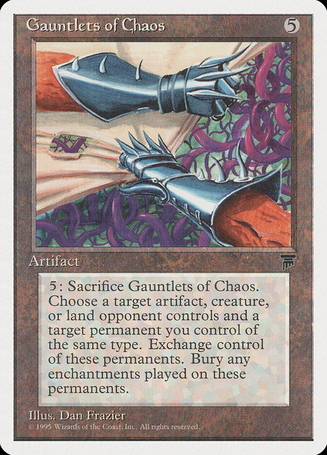 Gauntlets of Chaos card front