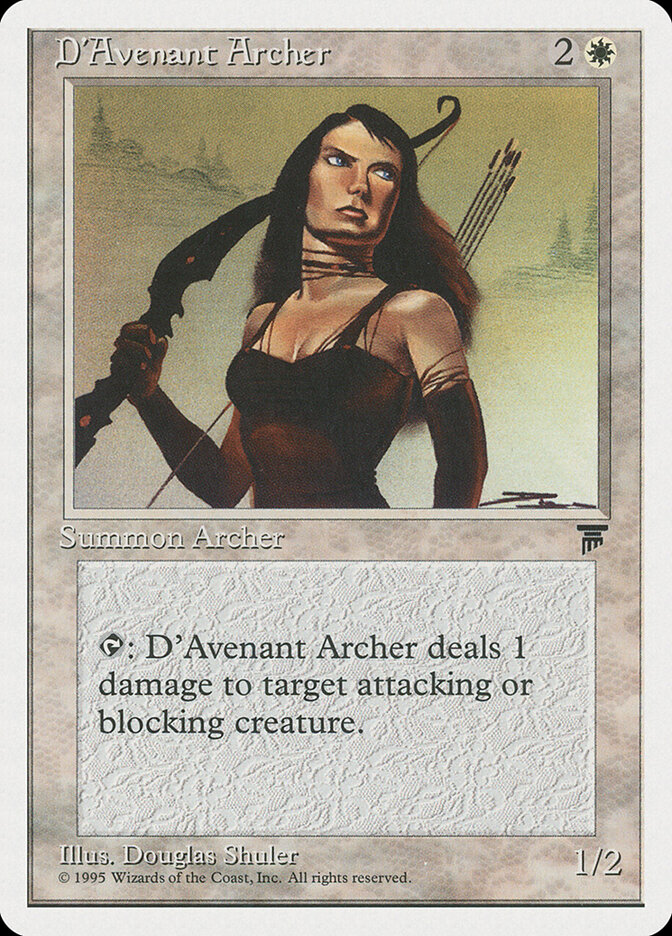 D'Avenant Archer card front