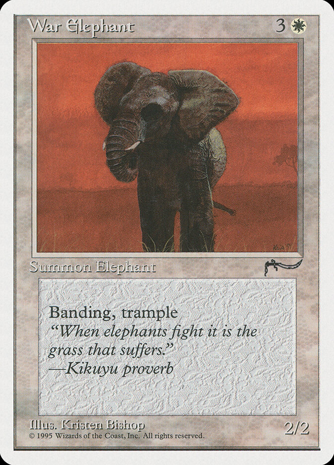 War Elephant card front