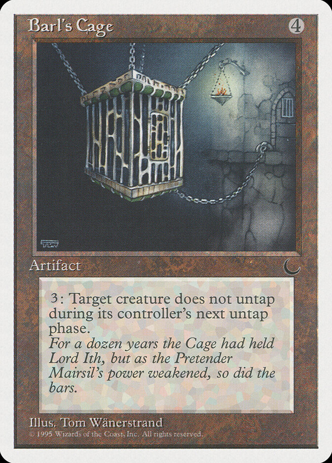 Barl's Cage card front