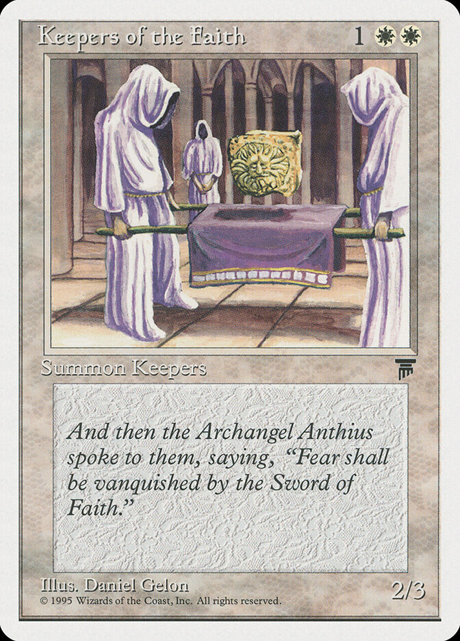 Keepers of the Faith card front