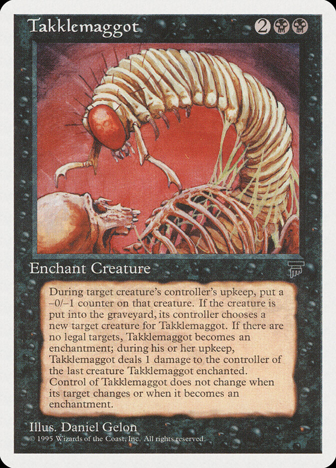 Takklemaggot card front