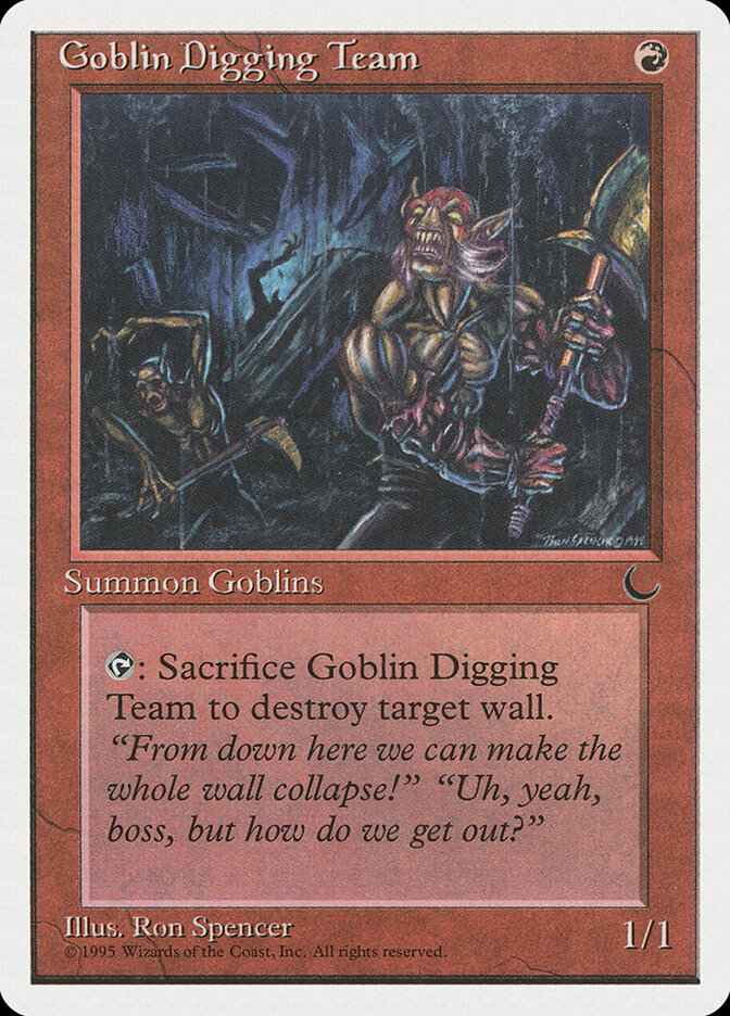 Goblin Digging Team card front