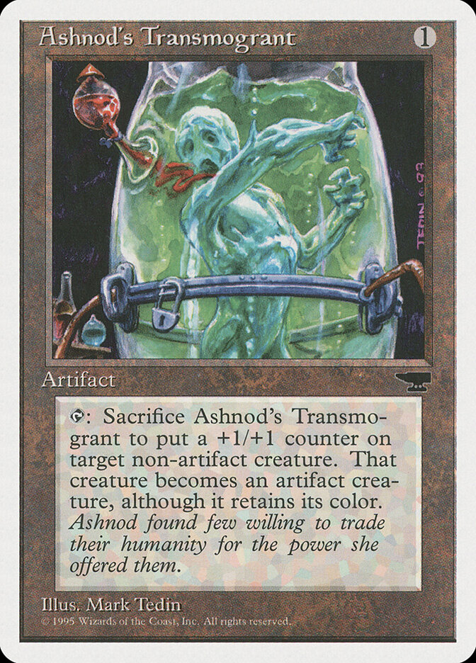 Ashnod's Transmogrant card front