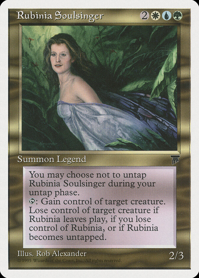 Rubinia Soulsinger card front