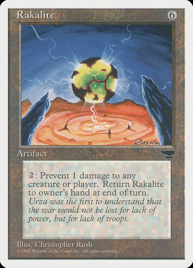 Rakalite card front