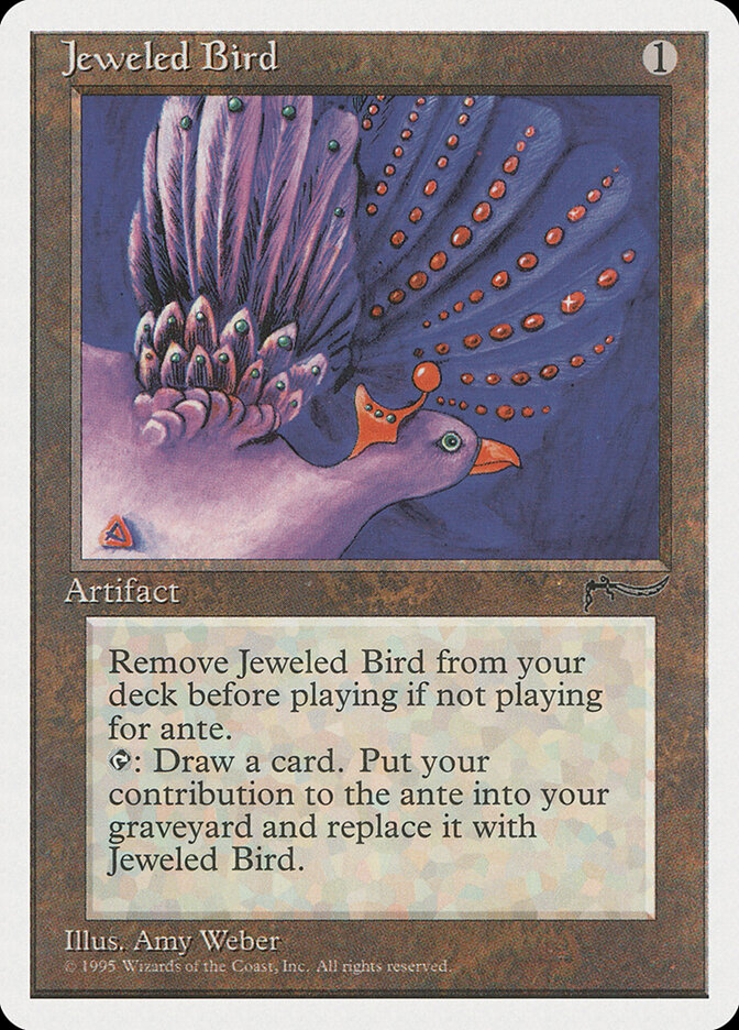 Jeweled Bird card front
