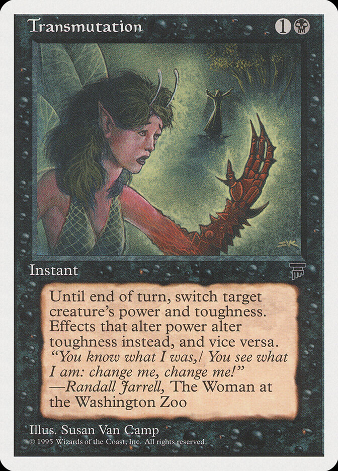Transmutation card front