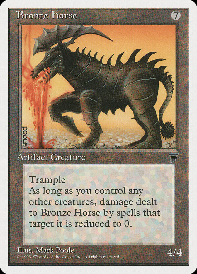 Bronze Horse card front