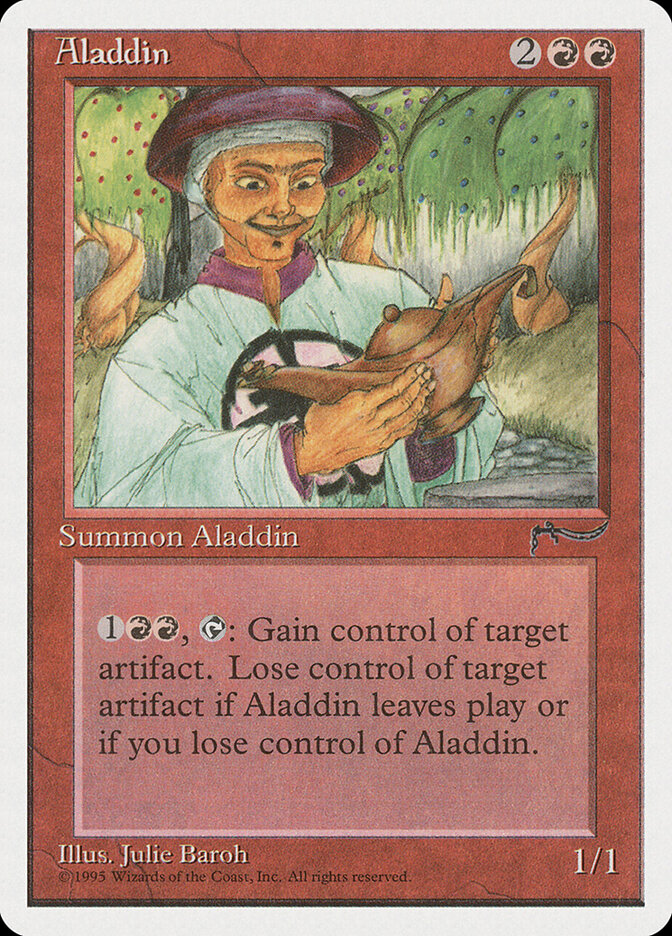Aladdin card front