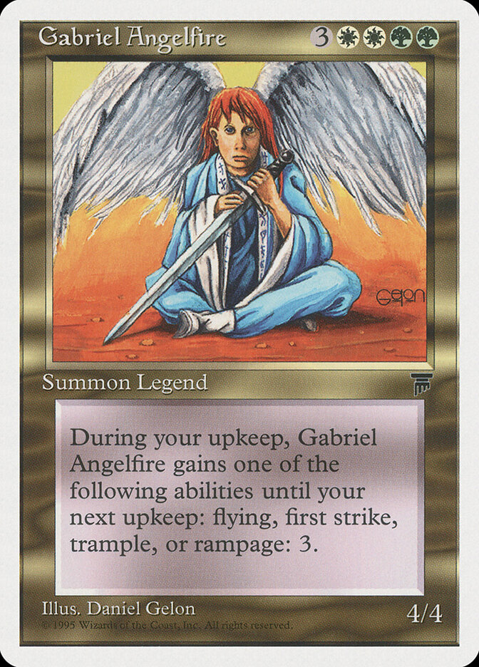Gabriel Angelfire card front