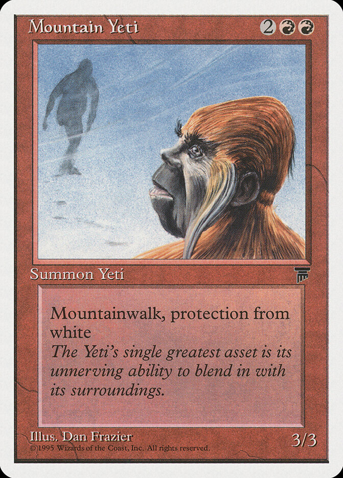 Mountain Yeti card front